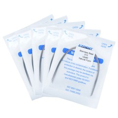 AZDENT Dental Orthodontic Stainless Steel Round Arch Wires Nature Form All Sizes