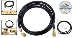R410A AC Refrigerant Charging Hose 59″ 1/4″ SAE Female Flare 800PSI
