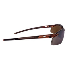 Crossfire 29117 Brown Frameless Safety Glasses with Brown Mirrored Lenses