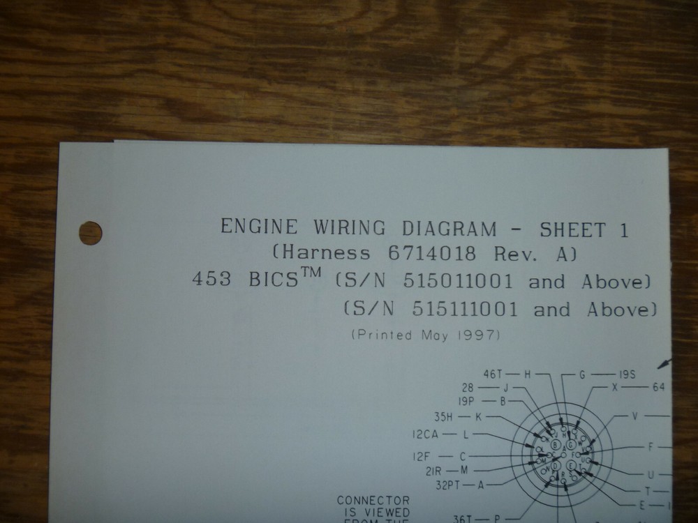 Bobcat 453 BICS Skid Steer Engine Electrical Wiring Diagram Schematic Manual