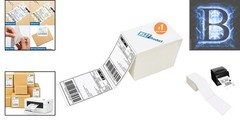 4×6 Direct Thermal Labels – 100 Labels with Strong Adhesive for Secure Shipping