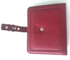 Franklin Covey ~ Ruby Genuine Leather Small Folio Organizer Cover ~ 6″ x 5″ ~New