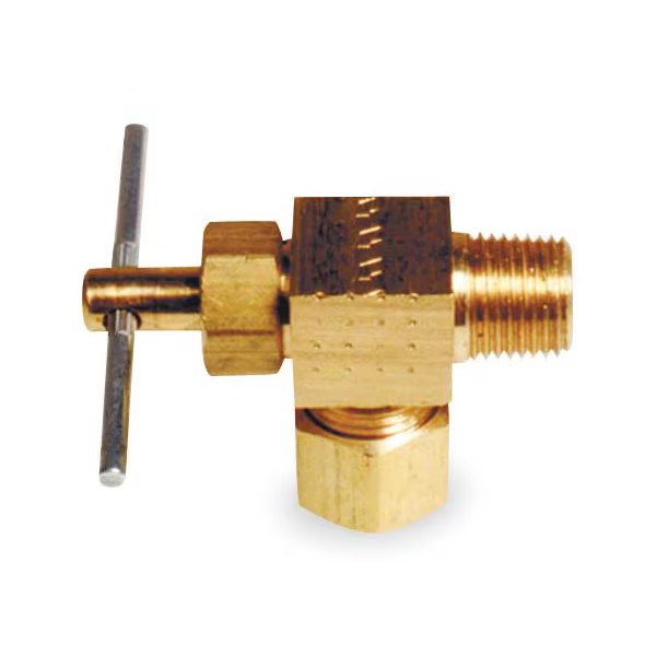 Manufacturer Varies Needle Valve,Angled,Brass,1/8 x 1/4 In. 6MM63 Manufacturer