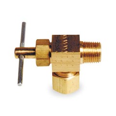 Manufacturer Varies Needle Valve,Angled,Brass,1/8 x 1/4 In. 6MM63 Manufacturer