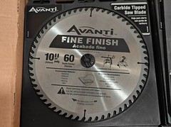 Avanti A1060X 10″ 60 Teeth Fine Finish Saw Blade Carbide Tipped BRAND NEW RETAIL