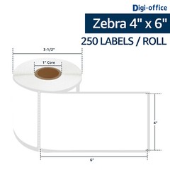 4 Rolls 250 Labels 4X6 Shipping Direct Thermal for Zebra LP 2844 Eltron ZP450