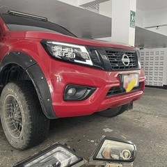 Pair LED Headlight Assembly DRL Sequential Turn For Nissan Navara NP300 2014-22