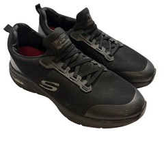 Skechers Work Shoes Mens 13 Black Arch Fit Slip Resistant EH Safety Sneakers