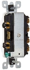 15 Amp 120 277 Volt Duplex 3-Way AC Toggle Switch White Side Wire