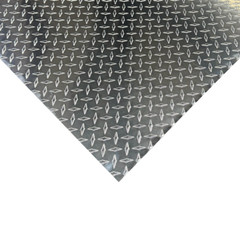 4′ x 8′ Aluminum Diamond Plate Sheet .025” Thick (1/40th) Embossed, Polished
