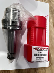 ACCUPRO Collet Chuck: 0.0313 to 0.375″ Capacity, ER Collet, Hollow Taper Shank