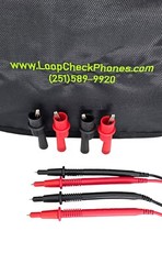 Loop Check Phones Electrician Continuity Test Phone Set TE001-N in Red or Black