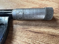 VTG Starrett Micrometer 1” 436 2” Made in the USA the L S Starrett Co. Case