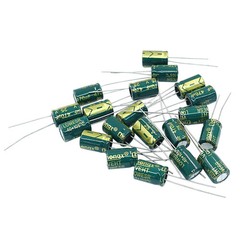 Hordion 20PCS 25V 470UF Electrolytic Capacitor, 0.31×0.47in High Frequency Alumi