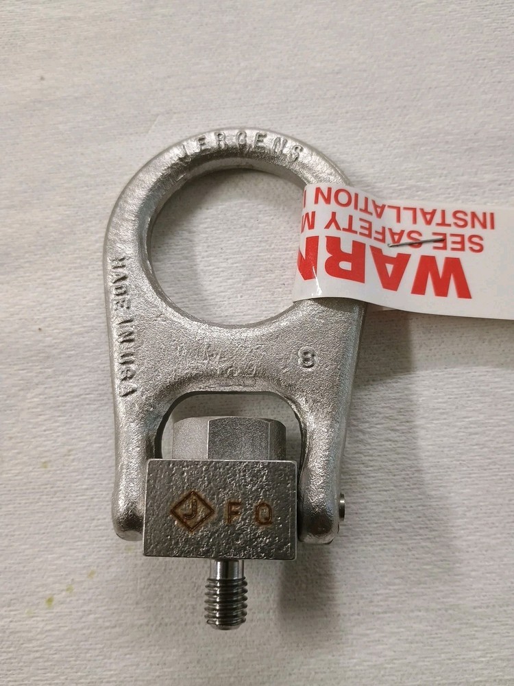 Jergen M8 x 1.25 x 12 400 kg Forge Center-Pull Hoist Ring 115-023956-SS