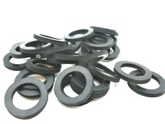 Rubber Flat Washers 5/8″ ID x 1″ OD x 1/8″ Thick Black Various Pack Sizes