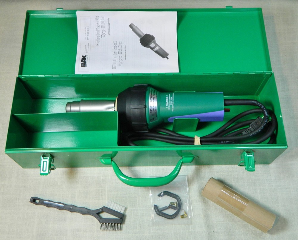 BAK RiOn 120V 1600W Hot Air Tool Welder Metal Case.