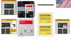 Professional Generator Interlock Kit with 1 3/8 Inch Spacing Easy Installation