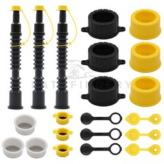 3PK Spout With Vent Kit Replacement For Old Gas Can Fill Fuel Diesel Water Jug