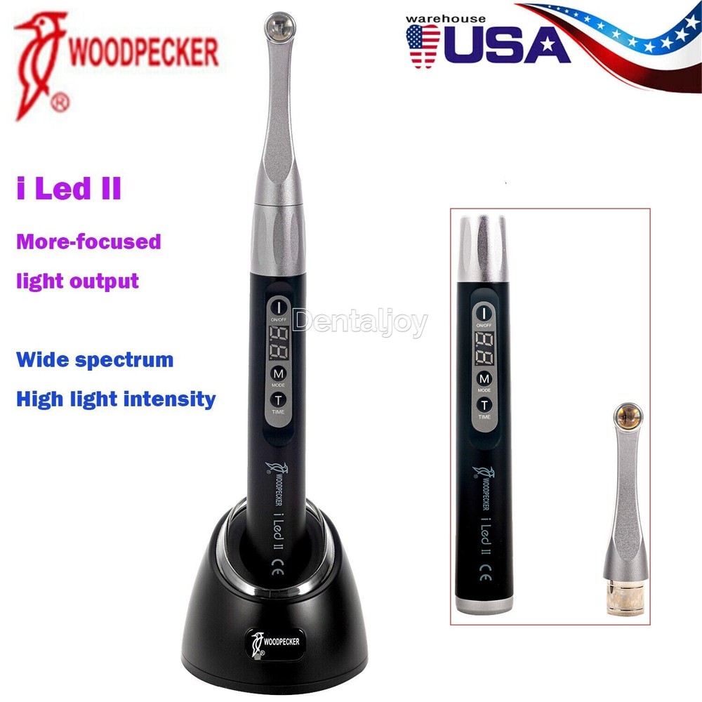 Woodpecker Dental i LED II Curing Light 1 Sec Curing 3 Modes Intensity 3000mw
