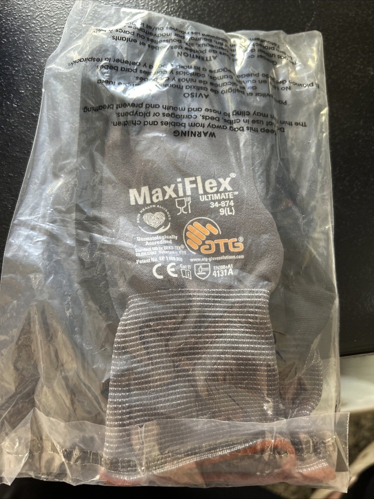 MaxiFlex 34874 Nitrile Gloves – 9Pack L(9)
