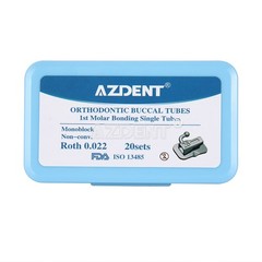 AZDENT 20Sets Dental Orthodontic Buccal Tube 1st 2nd Molar Tube Roth MBT 022