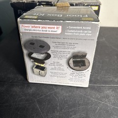 Hubbell Raco Floor Box Kit 6239BK Black Round Metal Cover Recessed Outlets Lot 3