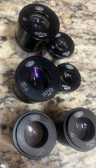 6 Olympus Microscope WFX Bi Eyepieces Magnification 10X & 15X- 47mm