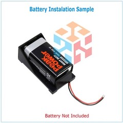 5Pcs 2 Wires DC 9V Cell Volt Battery Storage Clip Holder Box Case Cover T model