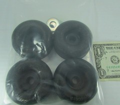 4-PC Rubber Vibration Isolators, Shock Mounts w/Washers 2.5″ OD x 7/16″ ID x 1″