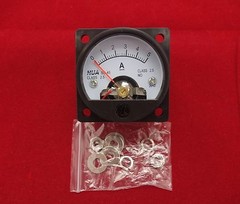 1PC DC 0-5A Analog Ammeter Panel AMP Current Meter SO45 Cutout 45mm