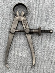 L.S. Starrett, Lot of 6, Machinist, Outside Calipers, 5 Starrett, 1 Unknown, Vtg