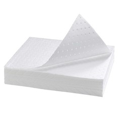 CenpRoz Spill Absorbent Pads 15″ x 20″ Heavyweight Oil Absorbing Mats,White A…