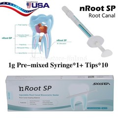 Dental Endo Materials Injectable Root Canal Bioceramic Sealer 1g Pre-mix Syringe