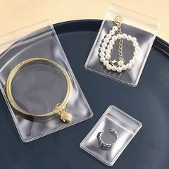 Transparent Jewelry Zipper Bags Rustproof Self-Sealing Waterproof Plastic Pouch
