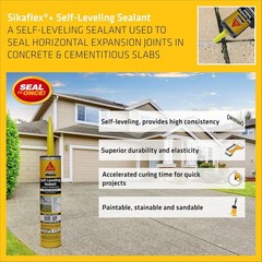 Waterproof Self-Leveling Sealant, Gray Polyurethane for Durable Concrete Repair