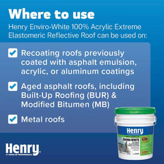 687 Enviro-White 100% Acrylic Elastomeric Reflective Roof Coating 4.75 Gal.