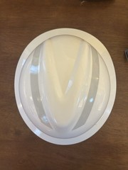 NEW Lot Of 6 Verizon Full Brim Hard Hats MSA V Gard Size Medium White