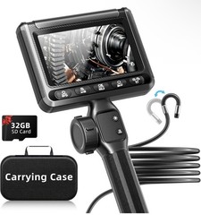 4.3in IPS LCD Digital Inspection Camera 1080P Waterproof Semi-Rigid + LEDs