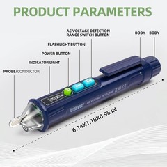 Voltage Tester,Non Contact Voltage Tester PenBlue | For Live/Null Wire Judgme…