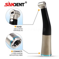 SANDENT Dental 1:1 Fiber Optic Contra Angle Low Speed Handpiece Inner Channel ns