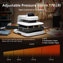 HTVRONT Auto Heat Press 2-Digit 15×15 in Plate T Shirt Printing Machine White