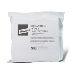 150 Pack Lint-Free Cleanroom Cloth Wipes 9×9″ Ultra-Soft Double Knit Polyester