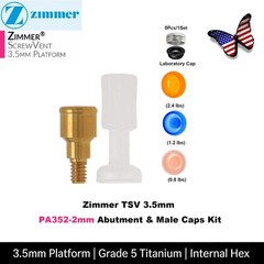 Overdenture Locator Abutment Removable Anchor Internal Hex BioHorizons Tapered