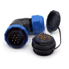 SD28 2-26Pin Elbow Panel Mount Bulkhead Plug + Socket,Automotive Cable Connector