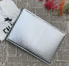 1000 #000 Glamour Metallic Silver Poly Bubble Mailers Envelopes 4×8 Extra Wide