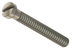 00-90 Slot Head Machine Screw, 5/16″, Nickel Silver, 100 Count
