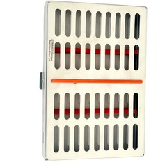 1 GERMAN DENTAL AUTOCLAVE STERILIZATION CASSETTE RACK BOX TRAY FOR 10 INSTRUMENT