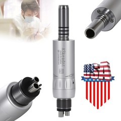 ASkeadnt Dental Inner Channel Slow Low Speed Air Motor Handpiece 4 Hole E-type