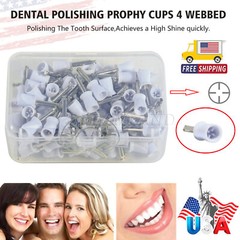 100pc Dental Prophy Polishing Cup Cups For Contra Angle Handpiece Latch CE